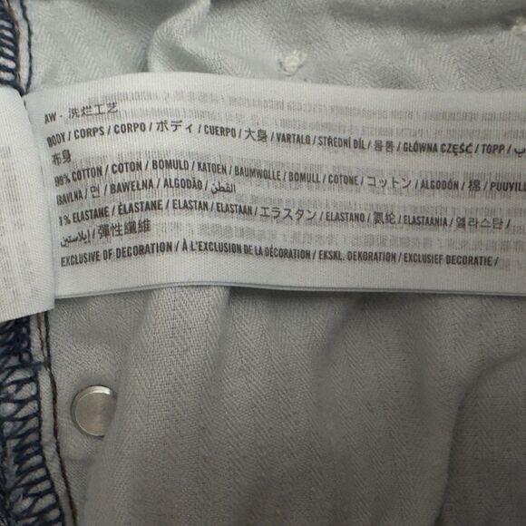 Abercrombie Fitch Curve Love Ankle Straight High Rise Jeans Women's Size 18/34 S - Picture 4 of 6